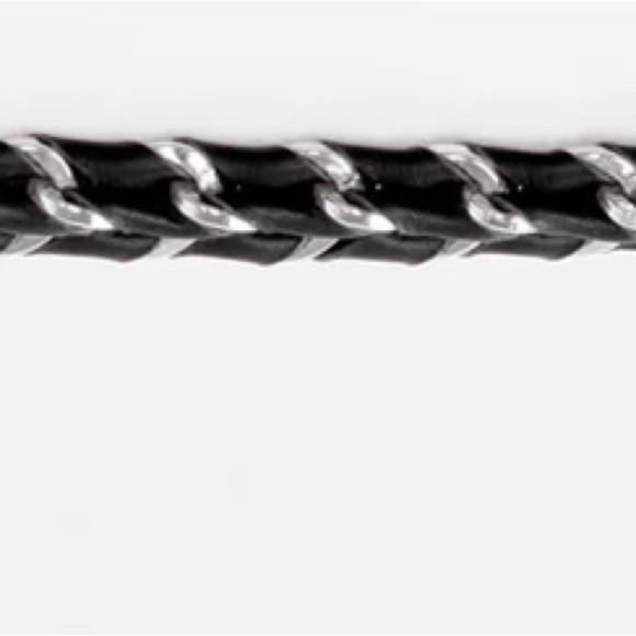 FINAL$-BN MZ WALLACE LEATHER & METAL STRAP-AUTHENTIC Pic of bag ONLY for ref - Picture 5 of 8